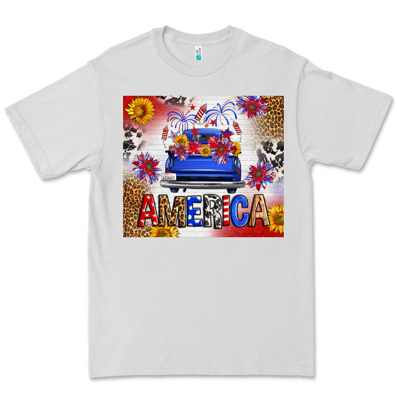 Fourth Of July America Truck Premium Tee by FaDigitalArtStudio | Teevron