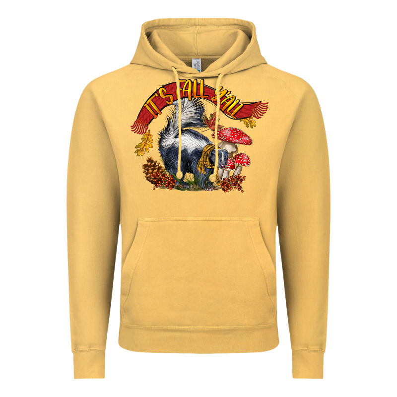 It's Fall Y'all Skunk Vintage Hoodie by LillyAllenDesigns | Teevron