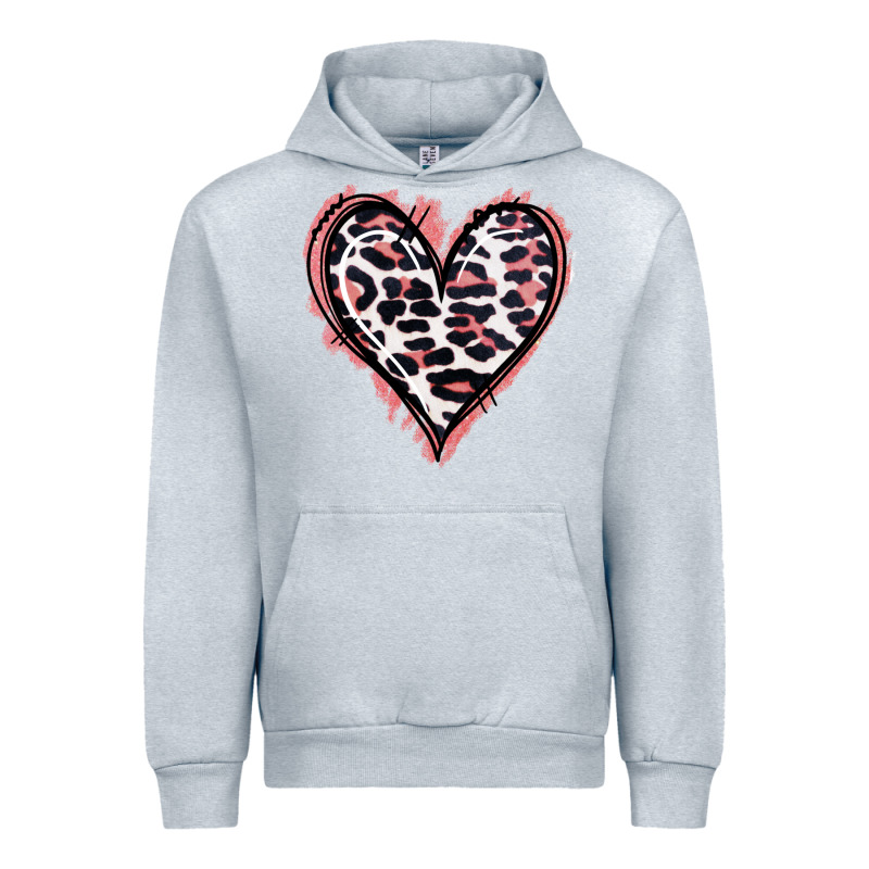 Leopard Glitter Heart Urban Hoodie by Jasminsmagicworld | Teevron