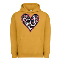 Pigment Peanut Butter Leopard Glitter Heart Urban Hoodie - Jasminsmagicworld