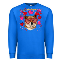 True Royal valentine's shiba inu Premium Sweatshirt - RanaPortraitStore