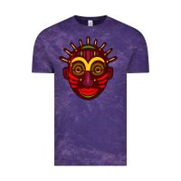 Cloud Purple african masks 2 Vintage Tee - BundleAndBundleShop