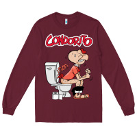 Burgundy condorito Long Sleeve Tee - artisFamous