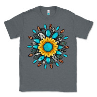Charcoal Heather gemstone sunflower Classic Tee - Artiststas