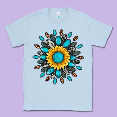 Gemstone Sunflower Classic Tee Designed By Artiststas