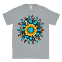 Heather Grey gemstone sunflower Classic Tee - Artiststas