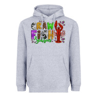 Heather Grey crawfish season mardi gras carnival Heavyweight Hoodie - Jasminsmagicworld