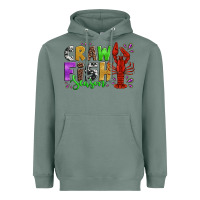 Sage crawfish season mardi gras carnival Heavyweight Hoodie - Jasminsmagicworld