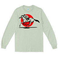 Matcha horse racing Long Sleeve Tee - artisFamous
