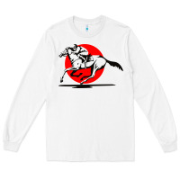 White horse racing Long Sleeve Tee - artisFamous