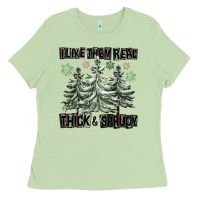 Matcha I Like Them Real Thick And Sprucy Ladies Tee - FaDigitalArtStudio