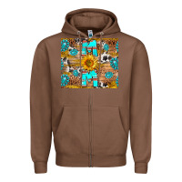 Chestnut western mom Zipper Hoodie - RanaPortraitStore