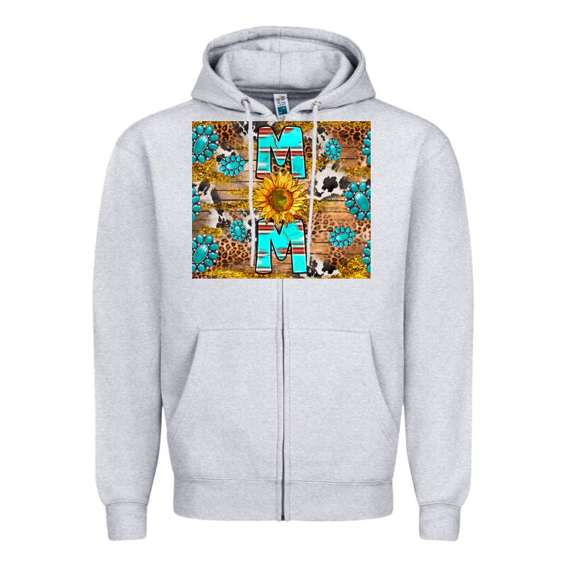 Western Mom Zipper Hoodie by RanaPortraitStore | Teevron