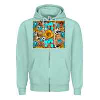 Seafoam western mom Zipper Hoodie - RanaPortraitStore