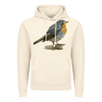 Vintage Arctic yellow breast Vintage Hoodie - LillyAllenDesigns