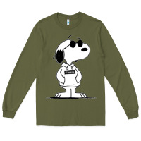 Army Green cool dog Long Sleeve Tee - artisFamous