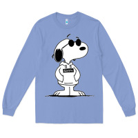 Colony Blue cool dog Long Sleeve Tee - artisFamous