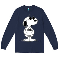 Navy cool dog Long Sleeve Tee - artisFamous