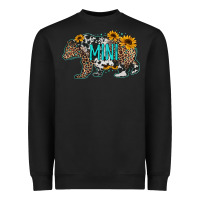 Black baby bear mini sunflowers leopard cowhide mother's day Heavyweight Sweatshirt - Jasminsmagicworld