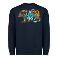 Navy baby bear mini sunflowers leopard cowhide mother's day Heavyweight Sweatshirt - Jasminsmagicworld