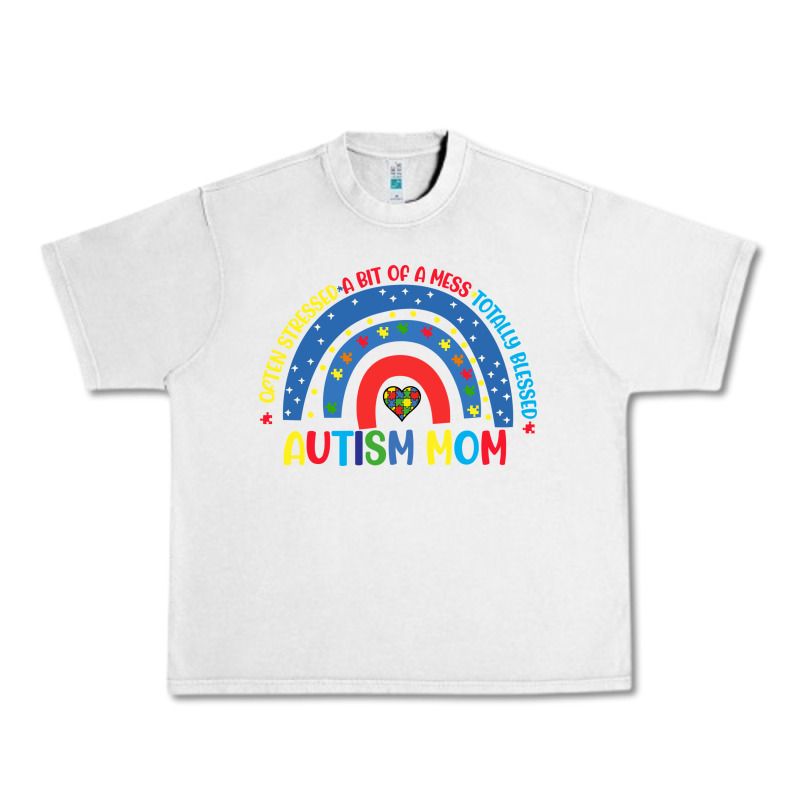Often Stressed A Bit Of A Mess Totally Blessed Aut Urban Heavy Tee by CowhideDigitalArt | Teevron