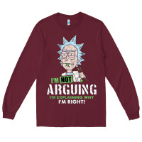 Burgundy i am not arguing Long Sleeve Tee - artisFamous