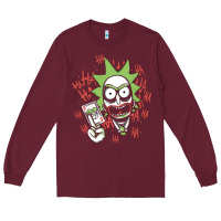 Burgundy joker Long Sleeve Tee - artisFamous