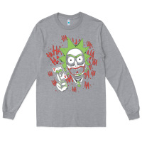 Heather Grey joker Long Sleeve Tee - artisFamous