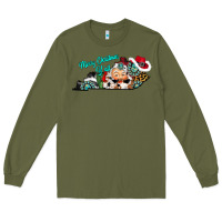 Army Green merry christmas y'all kentucky Long Sleeve Tee - CowhideDigitalArt