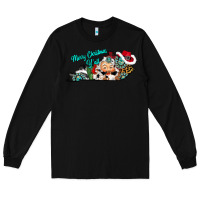 Black merry christmas y'all kentucky Long Sleeve Tee - CowhideDigitalArt