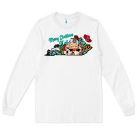 White merry christmas y'all kentucky Long Sleeve Tee - CowhideDigitalArt