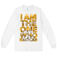 White i am the one who knocks Long Sleeve Tee - artisFamous