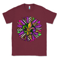 Burgundy mardi gras sunflower Classic Tee - OliviaCreatesArt