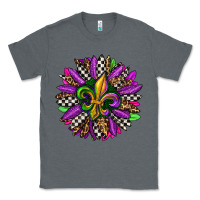Charcoal Heather mardi gras sunflower Classic Tee - OliviaCreatesArt