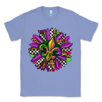 Colony Blue mardi gras sunflower Classic Tee - OliviaCreatesArt