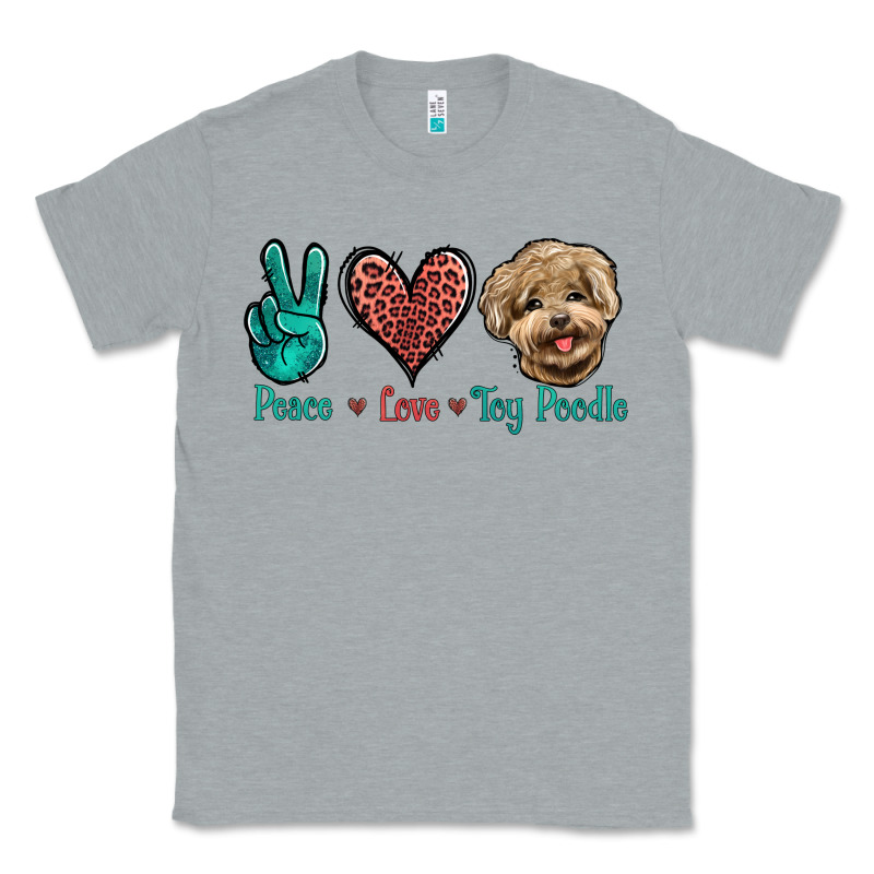 Peace Love Toy Poodle Classic Tee by Jasminsmagicworld | Teevron