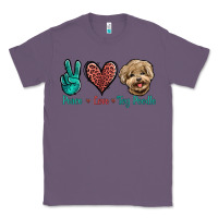 Lavender Peace Love Toy Poodle Classic Tee - Jasminsmagicworld