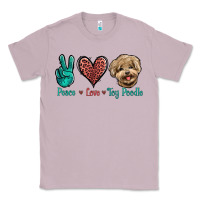 Lilac Peace Love Toy Poodle Classic Tee - Jasminsmagicworld