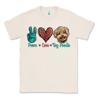 Natural Peace Love Toy Poodle Classic Tee - Jasminsmagicworld