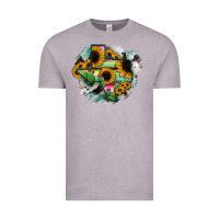 Vintage Zinc Texas Map Sunflower Cactus Serape Vintage Tee - RanaPortraitStore