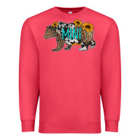 Cardinal baby bear mini sunflowers leopard cowhide mother's day Premium Sweatshirt - Jasminsmagicworld
