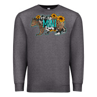 Charcoal Heather baby bear mini sunflowers leopard cowhide mother's day Premium Sweatshirt - Jasminsmagicworld