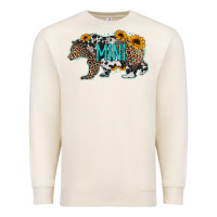 Sandshell baby bear mini sunflowers leopard cowhide mother's day Premium Sweatshirt - Jasminsmagicworld