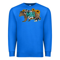 True Royal baby bear mini sunflowers leopard cowhide mother's day Premium Sweatshirt - Jasminsmagicworld