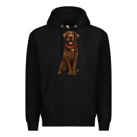 Black chocolate lab labrador retriever Premium Hoodie - Artiststas