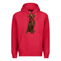 Cardinal chocolate lab labrador retriever Premium Hoodie - Artiststas