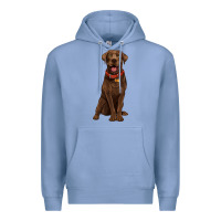 Colony Blue chocolate lab labrador retriever Premium Hoodie - Artiststas