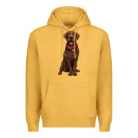 Mustard chocolate lab labrador retriever Premium Hoodie - Artiststas