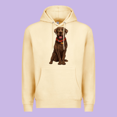 Chocolate Lab Labrador Retriever Premium Hoodie Designed By Artiststas