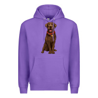 Purple chocolate lab labrador retriever Premium Hoodie - Artiststas